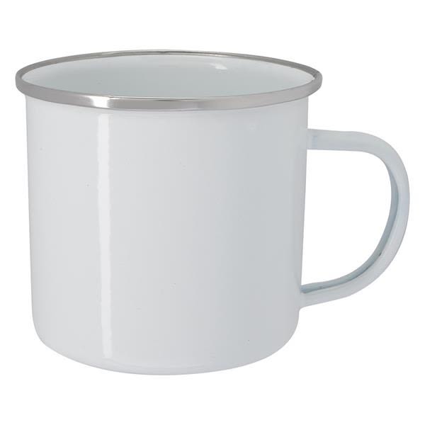 White - Custom Enamel Metal Mugs