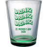 Green Bottom Shot Glass_Green Imprint Color (Pre-Designed Template #116843) - Barware