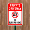 Driveway - Parking Signs