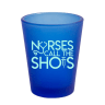 1.75 Oz Frosted Light Blue Shot Glass with Mint Imprint Color - Shot Glass, Shot Glasses, Bar, Barwear, Barware, Barwares, Alcohol, Shot