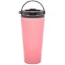 17 Oz. Laser Engraved Travel Coffee Tumblers With Handle Pink - Laser Engraved