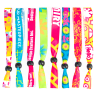 02Fluorescent Neon Full Color Cloth Wristbands - Wristbands