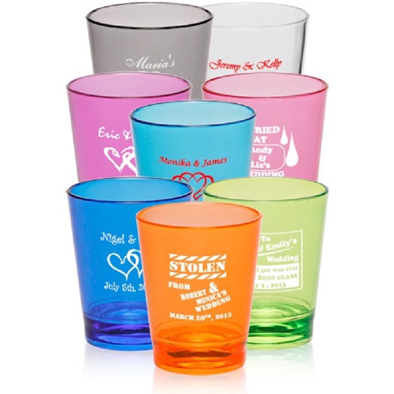 Acrylic Color Shot Glass 1.5 Oz Shot Glasses