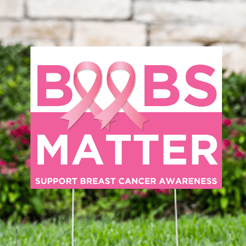 Breast Cancer Ribbons Matter Yard Signs Breast Cancer Awareness Yard