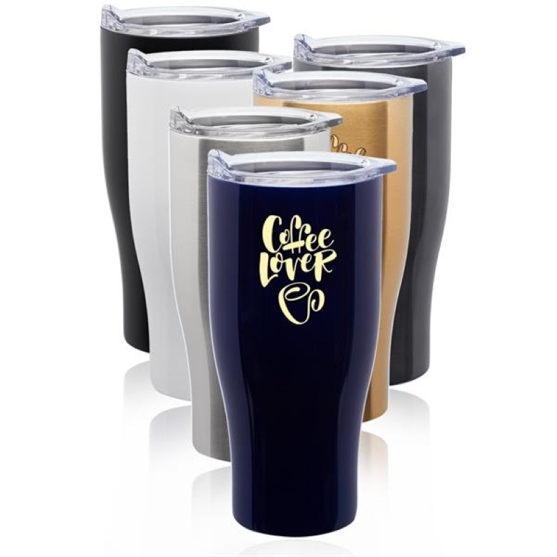 Custom 27 Oz Stainless Steel Grip Travel Mugs Tumblers