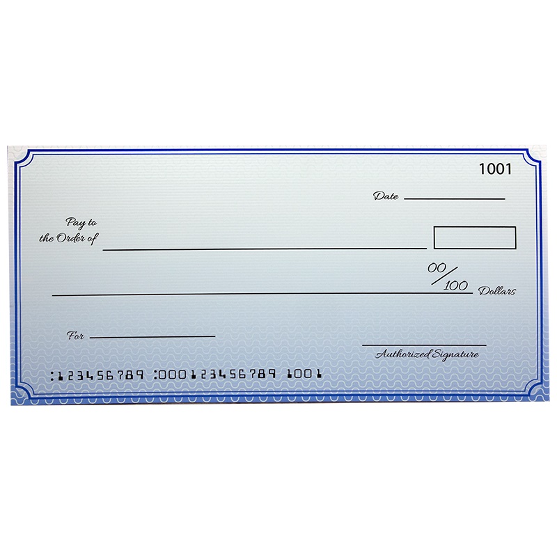 Custom Economy Big Checks 18 X 36 Inch Custom Big Checks & Giant