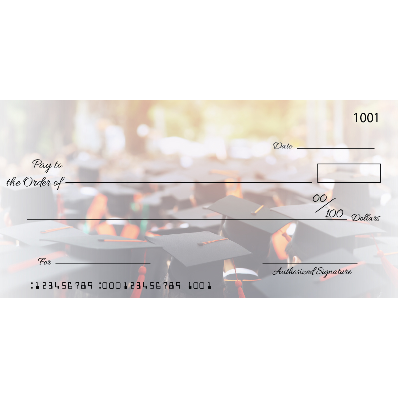 Custom Graduation Big Checks Custom Themed Big Checks