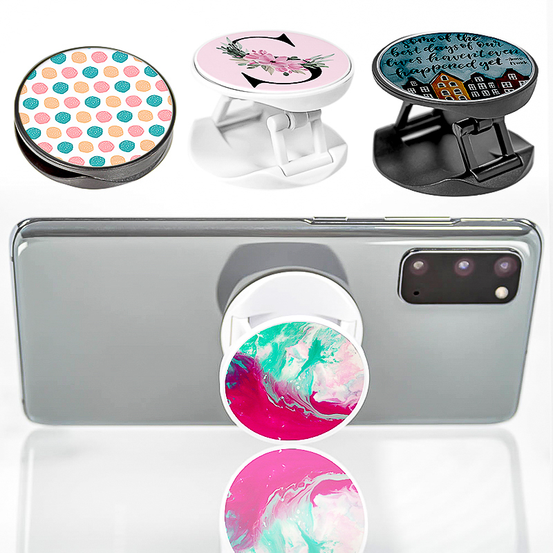 Full Color Pop Up Foldable Phone Holder No Setup Fee Phone & Media