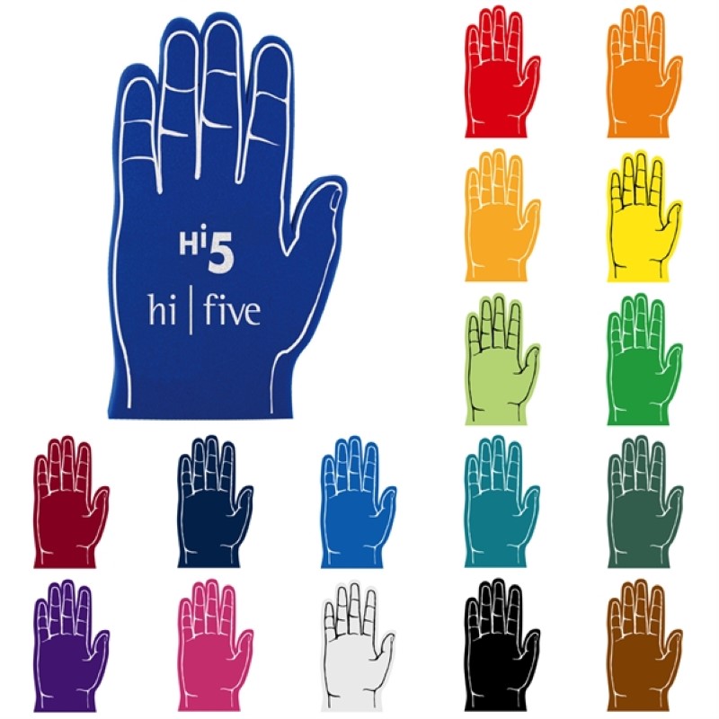 High Five Hand | Sports Foam Hands - 24HourWristbands.Com