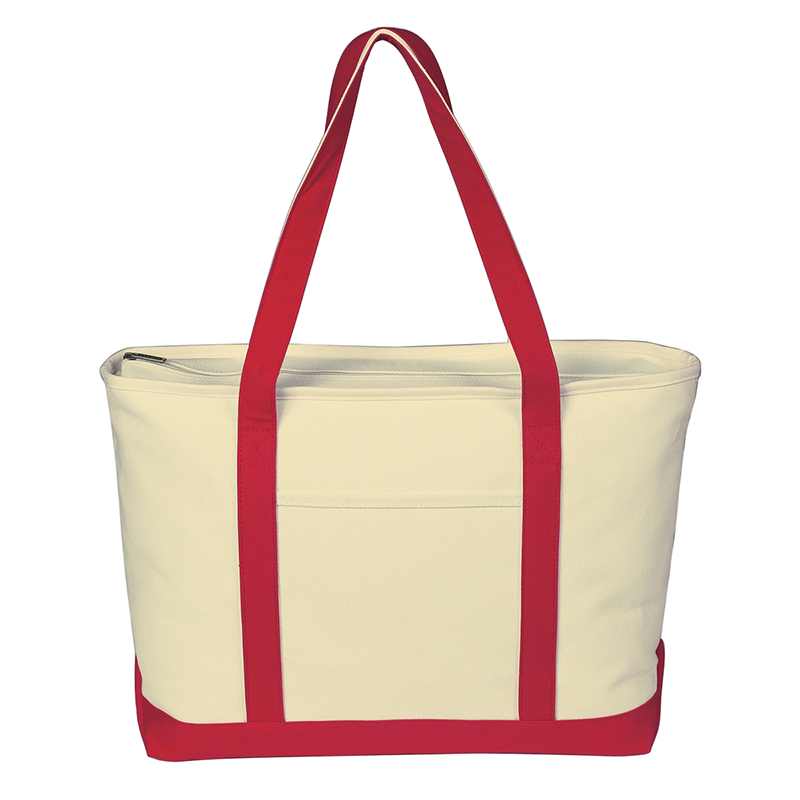 Large Heavy Cotton Canvas Boat Tote Bag | Cotton Totes ...