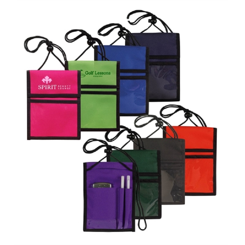 Multi Pocket Badge Holder/Passport Pouch Wallets