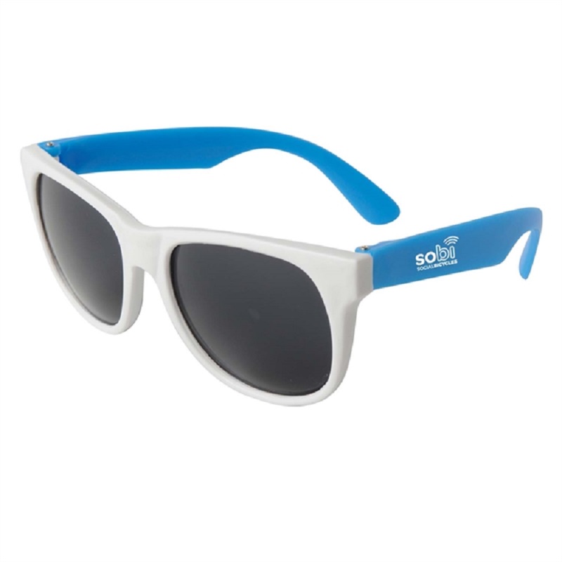 Custom White Frame Plastic Sunglasses Sunglasses