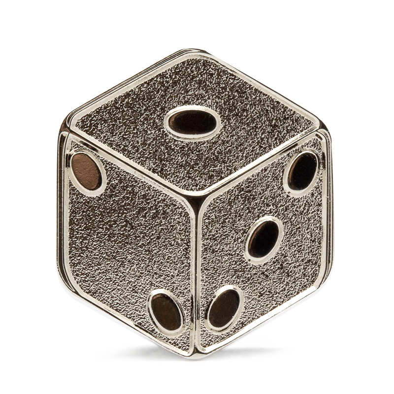 blinkk dice lapel pin