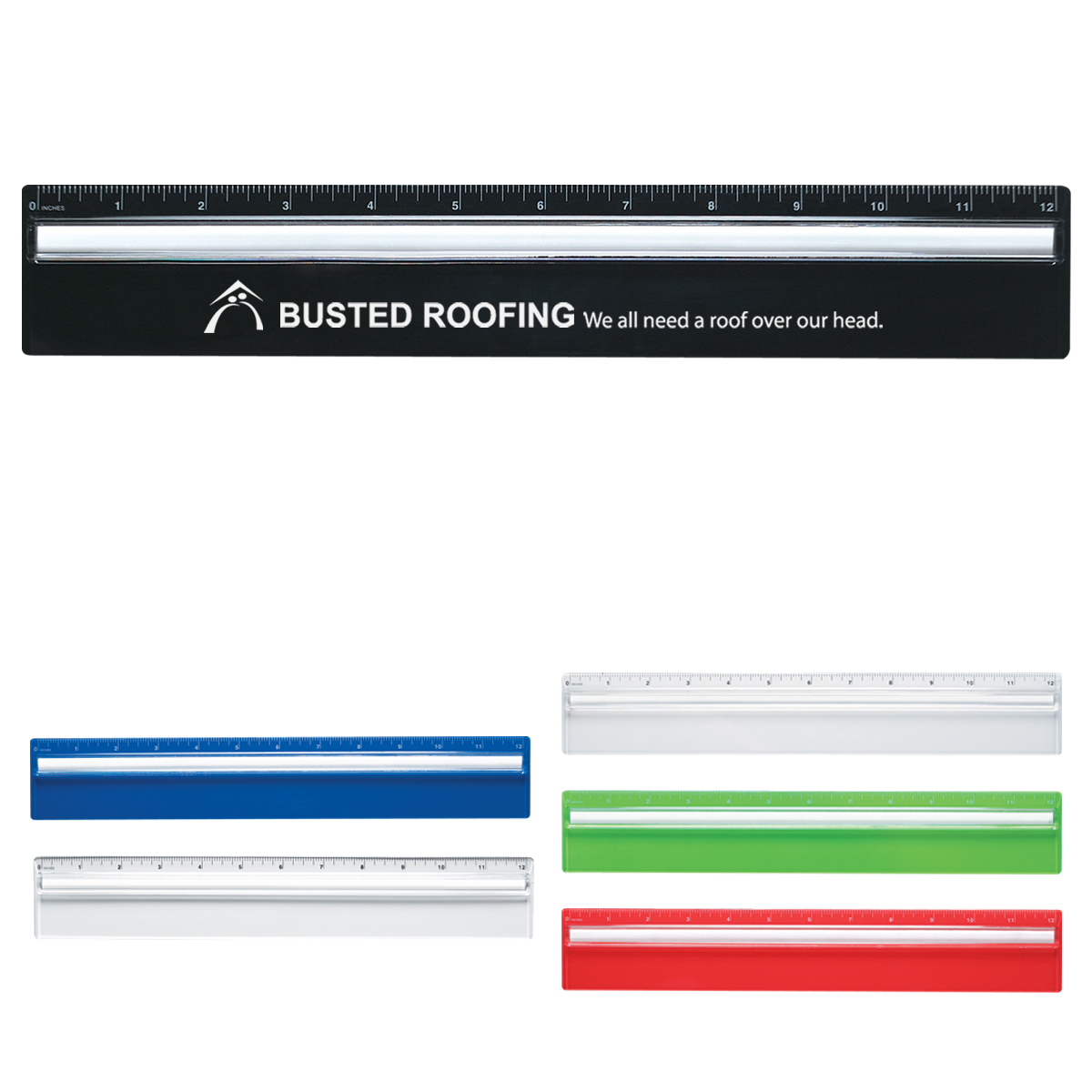 Plastic Ruler With Magnifying Glass 12