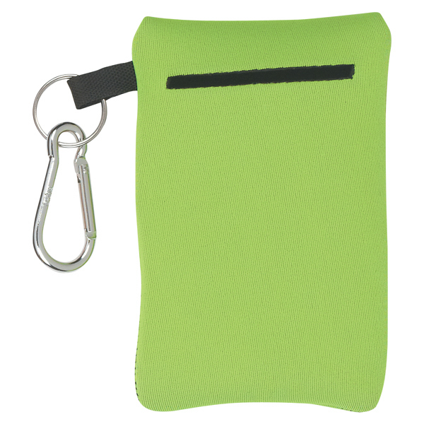 Large Neoprene Portable Electronics Case With Carabiner Cases, Bags