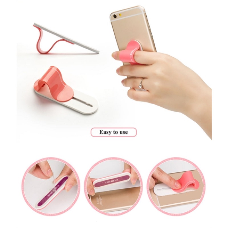 Finger Grip Mobile Phone Holder Phone & Media Stands