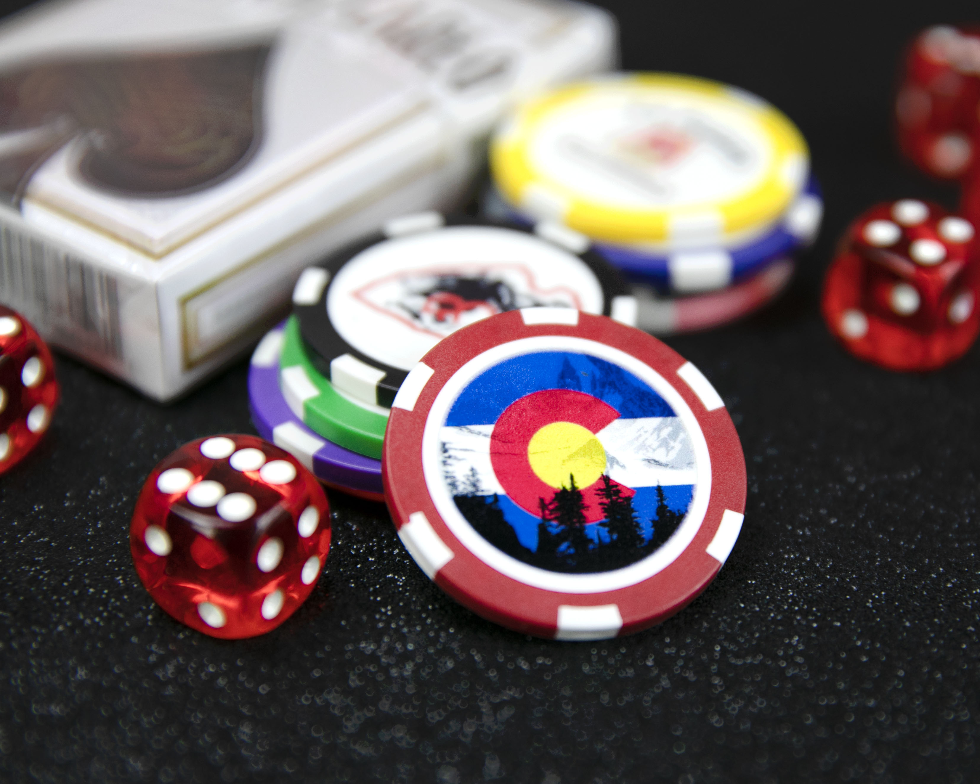 Custom Full Color Poker Chips Executive Toys