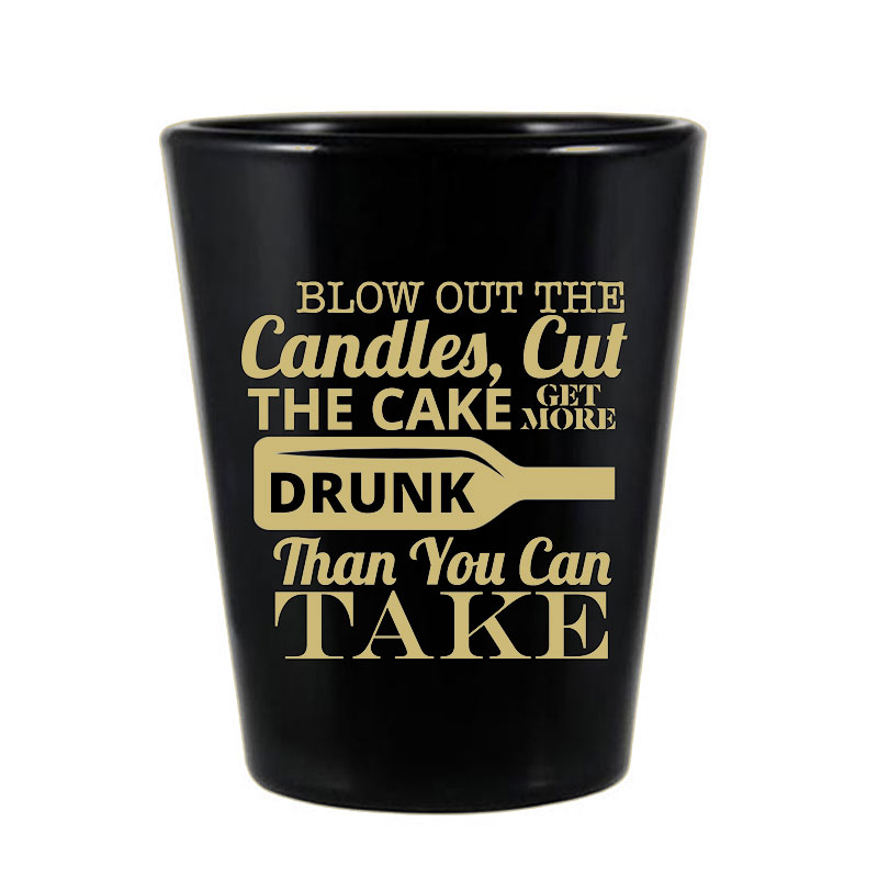 Personalized Black Shot Glasses 1.75 Oz. Shot Glasses