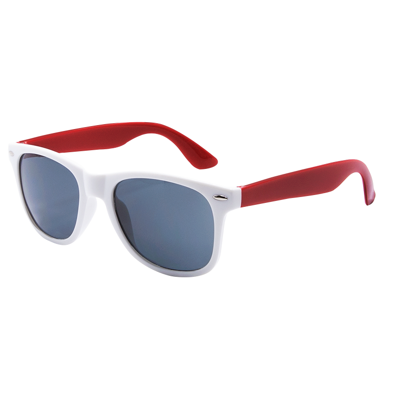 Custom White Frame Plastic Sunglasses Sunglasses