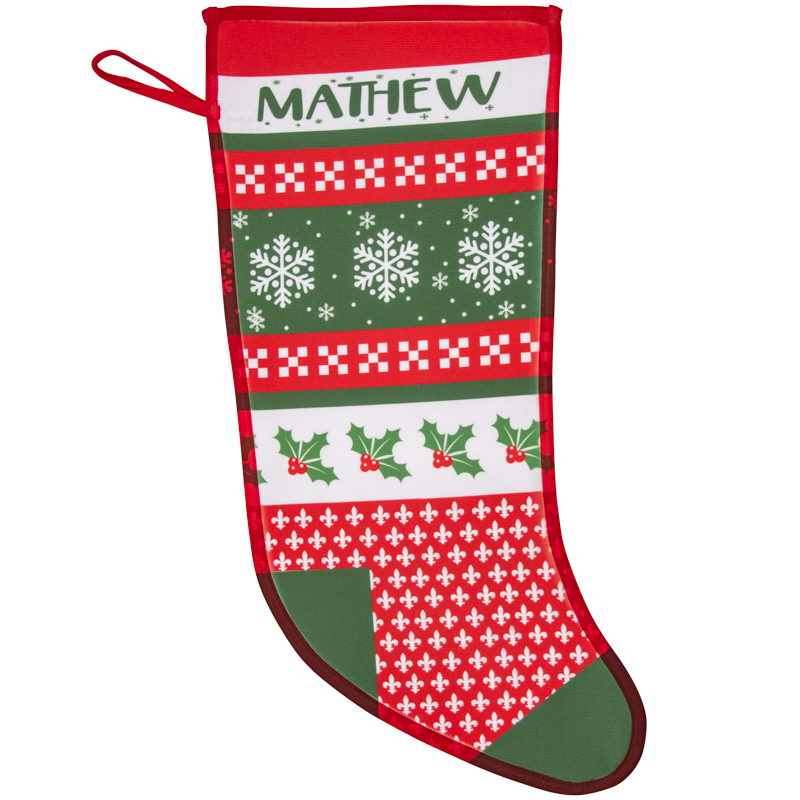 Full Color Photo Christmas Stockings 