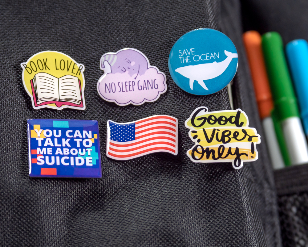 Save The Ocean Stock Lapel Pins Eco Environmental Green Lapel Pins