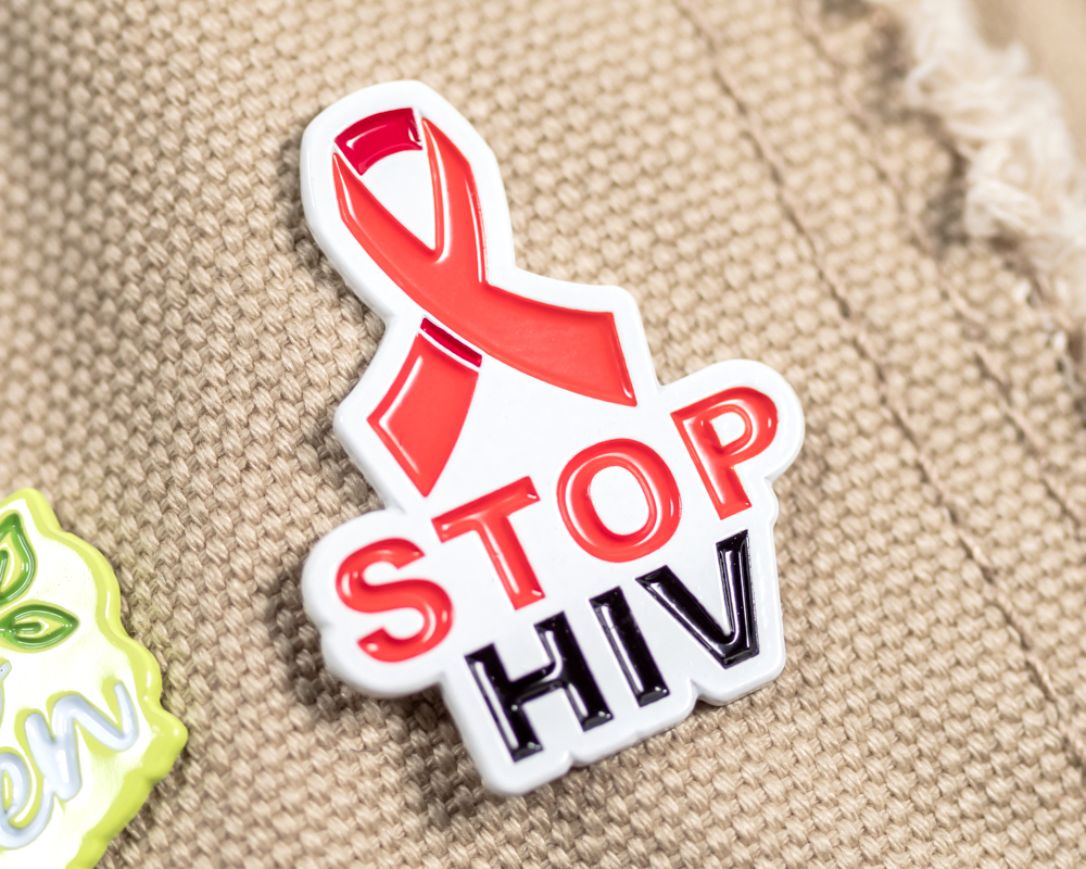 Stop HIV Stock Lapel Pins Awareness Lapel Pins
