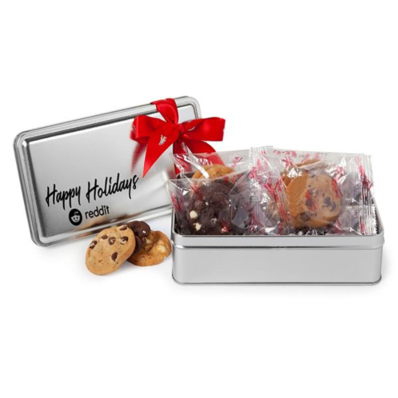 Mrs. Fields® Holiday Variety Cookie Tin Gift Baskets And Boxes