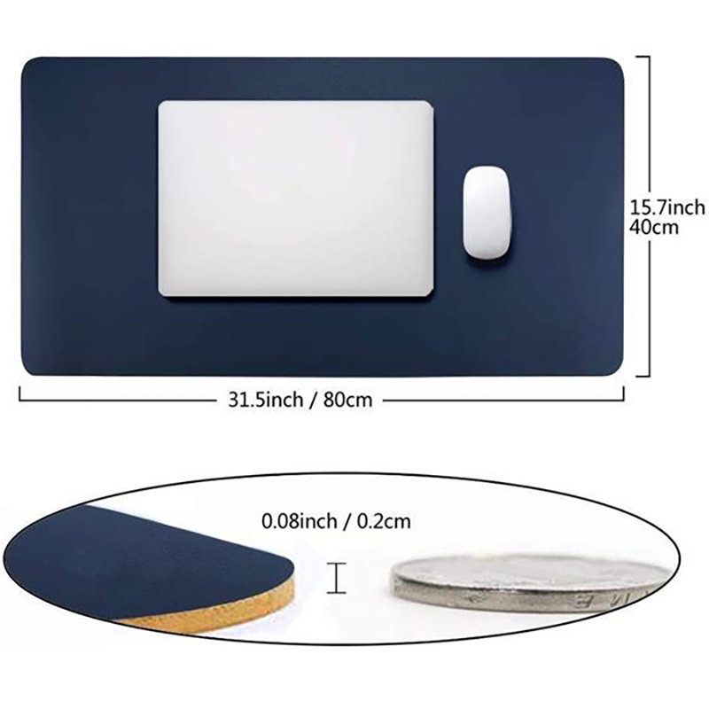 Custom PU Leather Desk Pad Desktop Mats | Mouse Pads - 24HourWristbands.Com