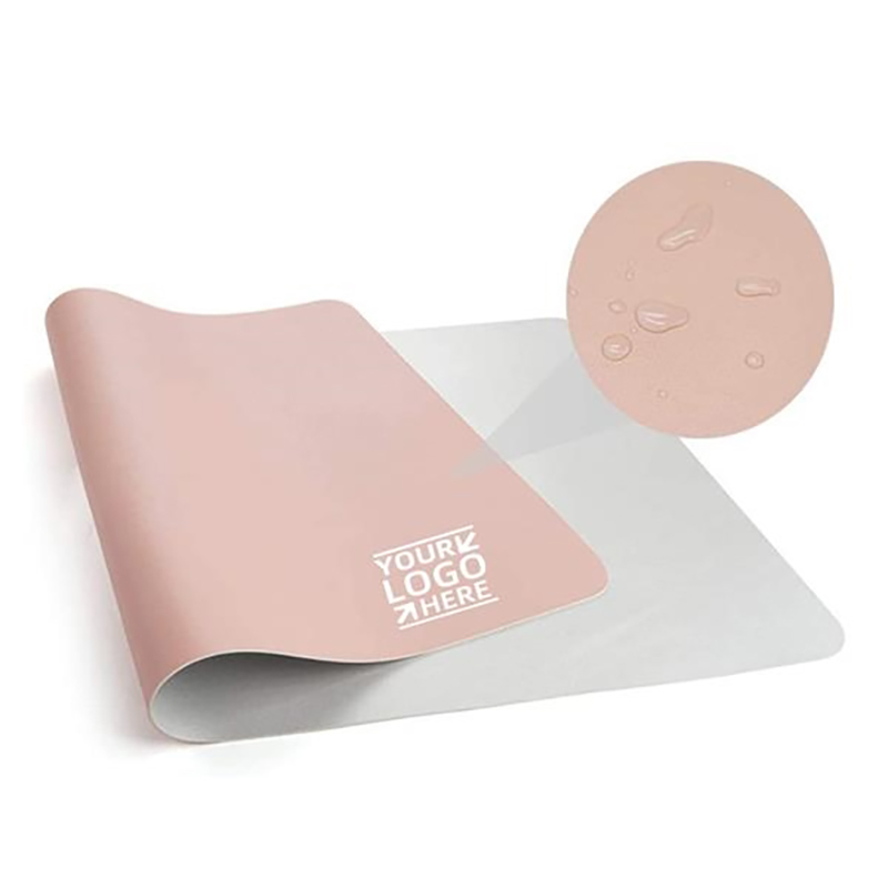 Custom PU Leather Desk Pad Desktop Mats Mouse Pads