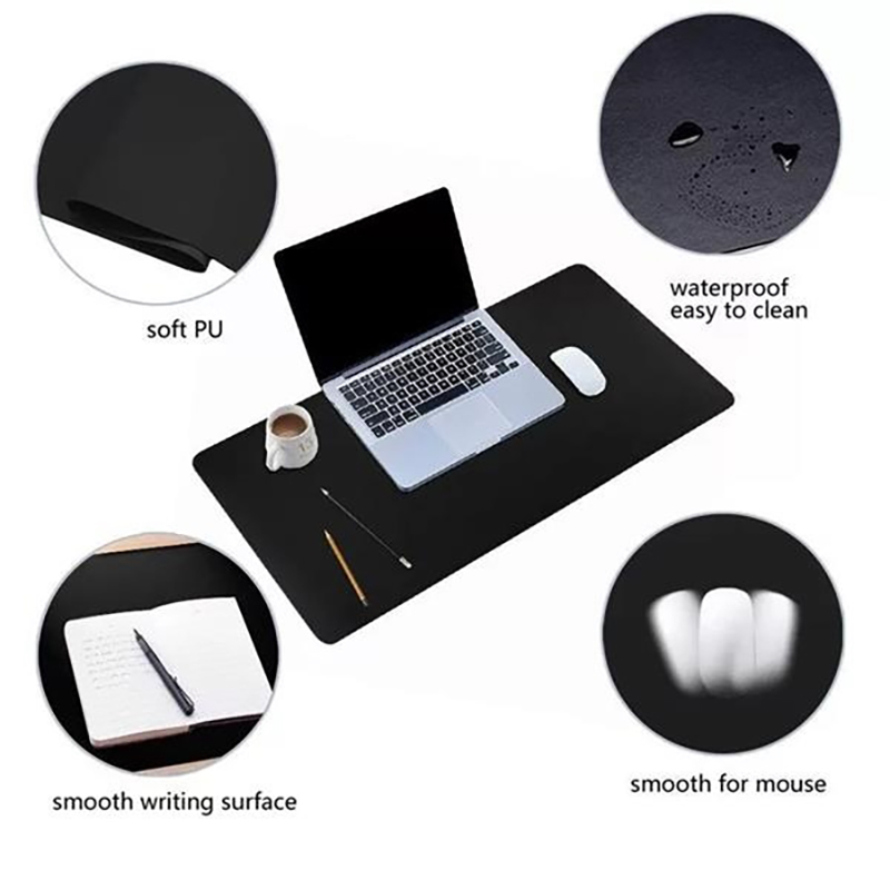 Custom PU Leather Desk Pad Desktop Mats Mouse Pads