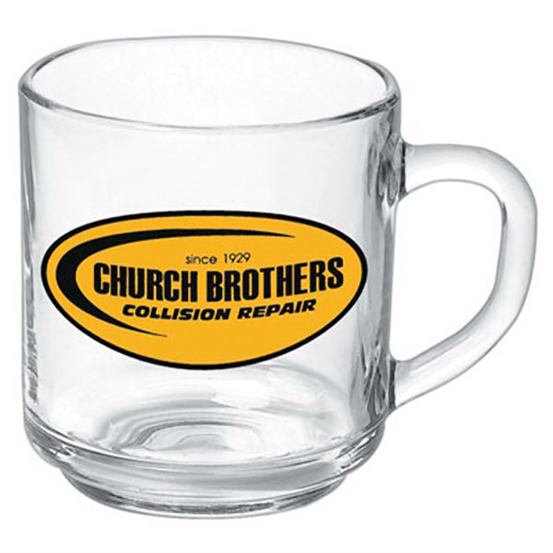 Handy Glass Coffee Mug 10 Oz. Coffee Mugs