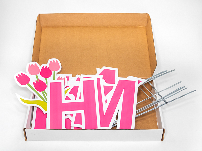 PrePackaged Happy Mother’s Day Yard Letters InStock Yard Signs