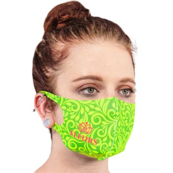 Custom Fluorescent Neon Soft Fabric Reusable Face Masks